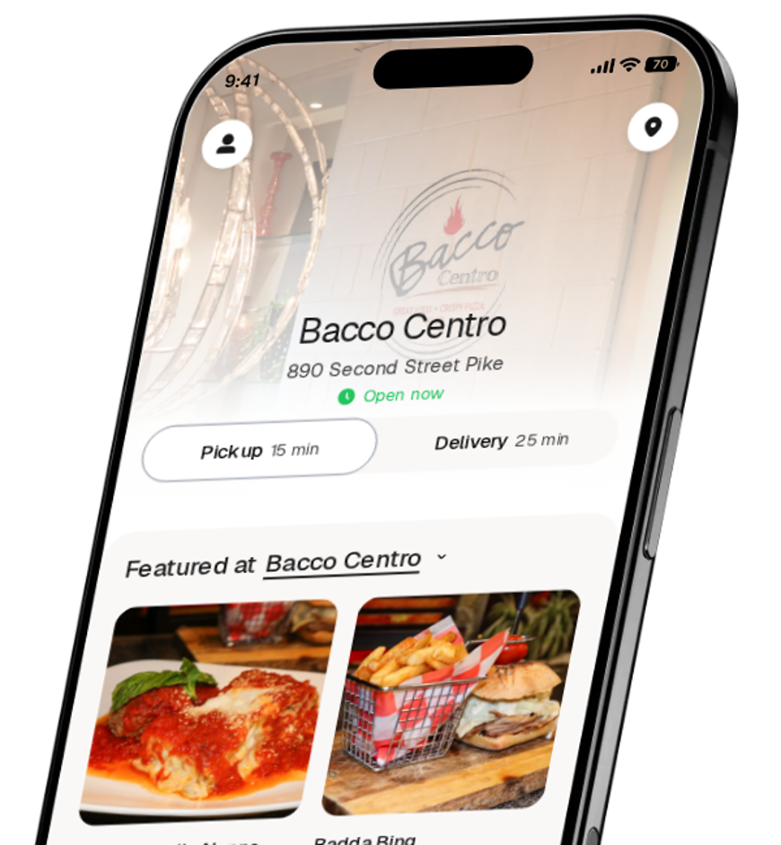 Bacco Centro app preview
